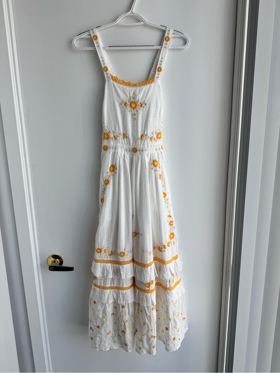 LoveShackFancy Dresses & Skirts - New Loveshackfancy Asher Pinafore Embroidered Maxi Dress